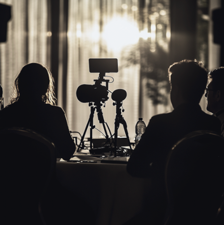 Interview being conducted by a content marketing agency